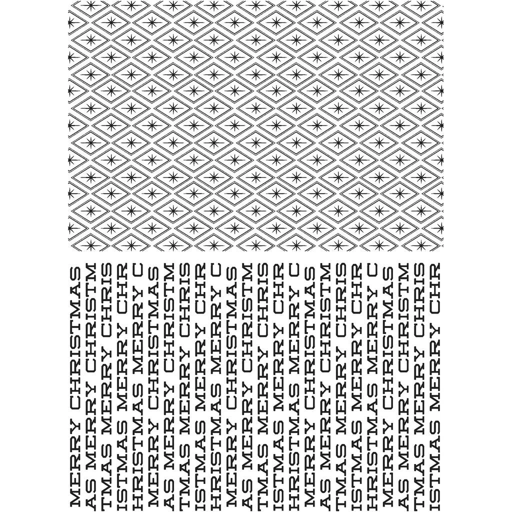 New π Stampers Anonymous Tim Holtz® Sparkles & π Christmas Cling Stamps β - Image 2