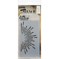 Best deal 🎉 Stampers Anonymous Tim Holtz® Burst Layered Stencil ⭐