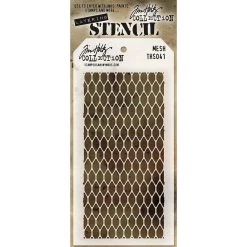 Cheapest 😉 Stampers Anonymous Tim Holtz® Mesh Layering Stencil, 4" x 8.5 🥰