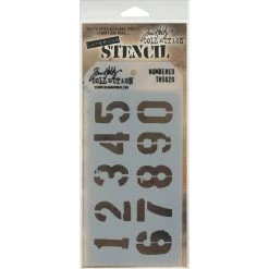 Buy 🤩 Stampers Anonymous Tim Holtz® Numbered Layered Stencil 🛒