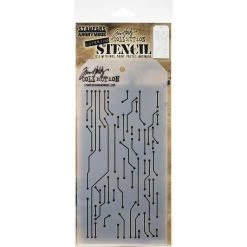 Cheapest 🔥 Stampers Anonymous Tim Holtz® Circuit Layered Stencil 🧨