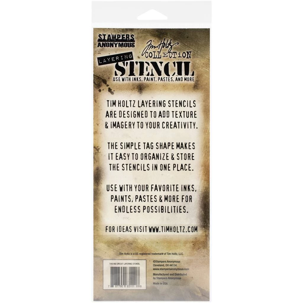 Cheapest 🔥 Stampers Anonymous Tim Holtz® Circuit Layered Stencil 🧨 - Image 2
