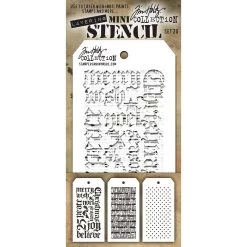 Top 10 😀 Stampers Anonymous Tim Holtz® Mini Layered Stencil Set #20 ✨