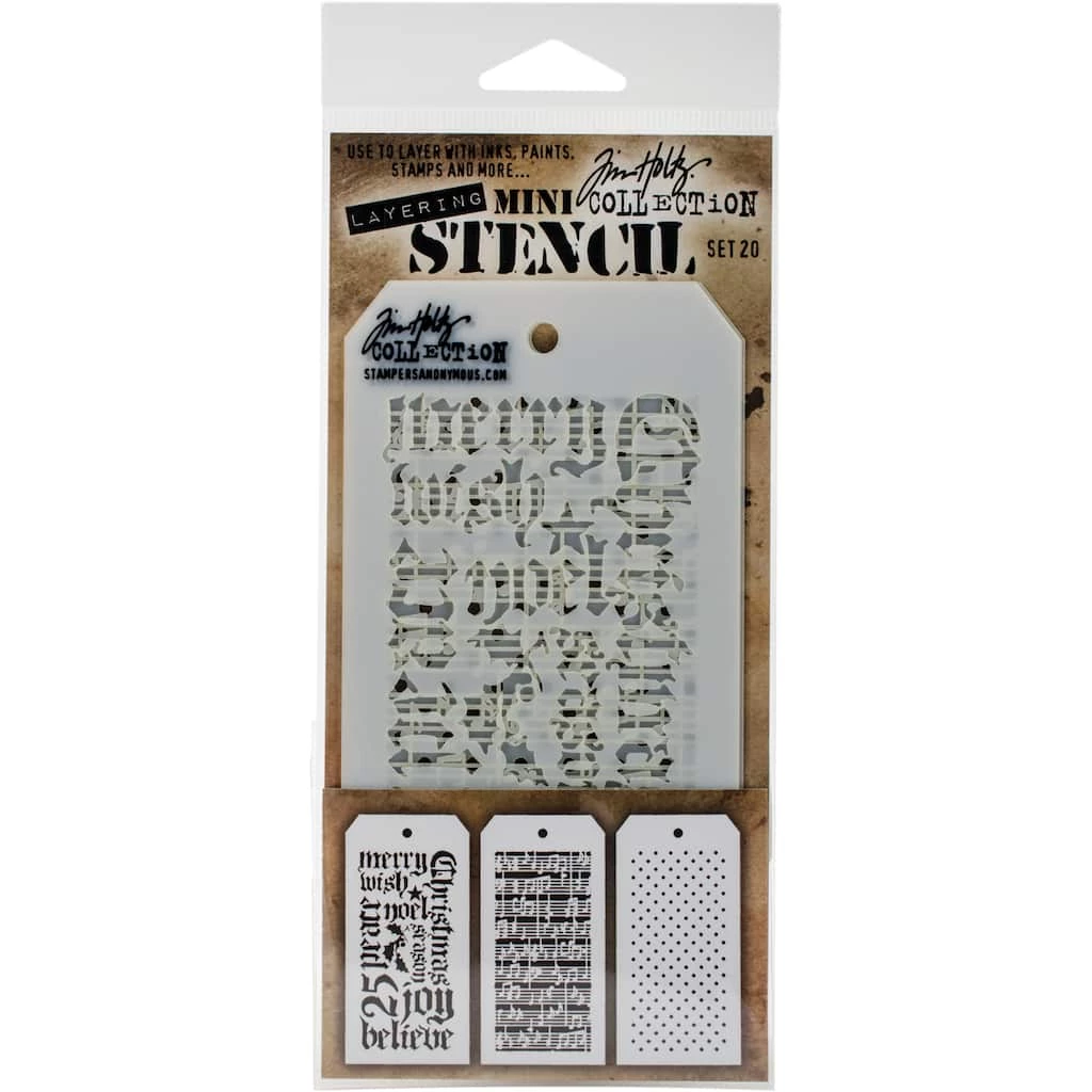 Top 10 π Stampers Anonymous Tim Holtz® Mini Layered Stencil Set #20 β¨ - Image 2
