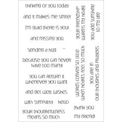 Best Sale 🔥 Stampers Anonymous Inky Antics Simple Sentiments Clear Stamp Set 💯