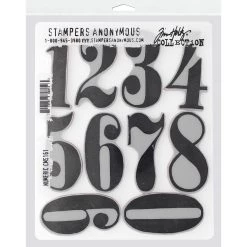 Top 10 😀 Stampers Anonymous Tim Holtz® Numeric Cling Stamps 👍