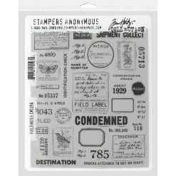 Buy ❤️ Stampers Anonymous Tim Holtz® Field Notes Cling Stamps 💯