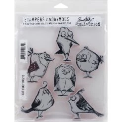 Budget ❤️ Stampers Anonymous Tim Holtz® Bird Crazy Cling Stamps 😍