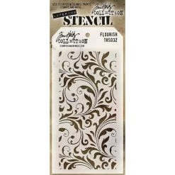 New 🛒 Stampers Anonymous Tim Holtz® Flourish Layering Stencil 👏