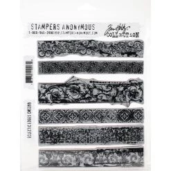 Wholesale 🎁 Stampers Anonymous Tim Holtz® Eclectic Edges Cling Stamps 🌟