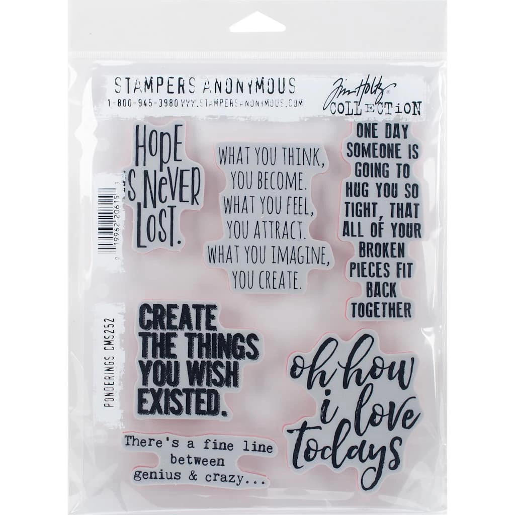 Best deal β Stampers Anonymous Tim Holtz® Ponderings Cling Stamps π―