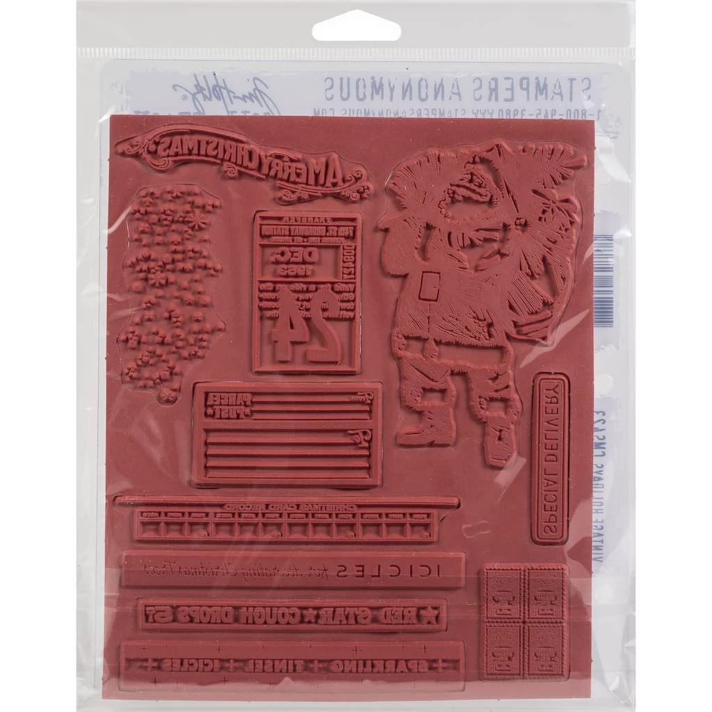 Promo β Stampers Anonymous Tim Holtz® Vintage Holidays Cling Stamps π₯ - Image 3