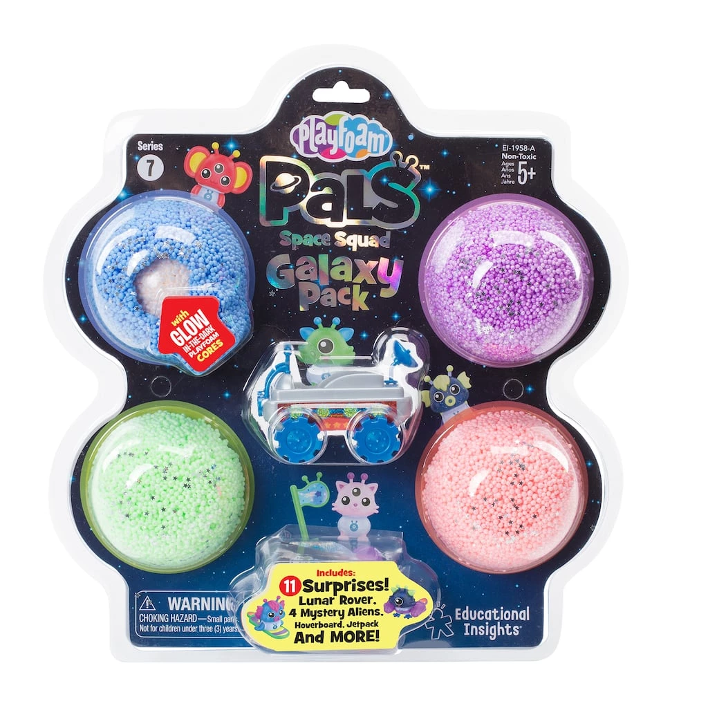 Discount π Educational Insights Space Squad Blue, Sparkle Purple, Sparkle Green & Sparkle Coral Playfoam Galaxy Pack π