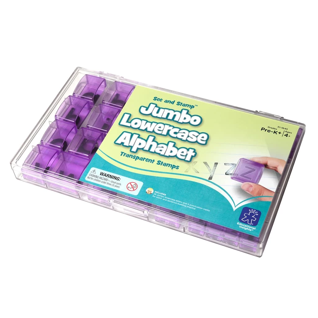 Cheapest 🔥 Educational Insights® See and Stamp™ Lowercase Alphabet Transparent Stamps 🧨