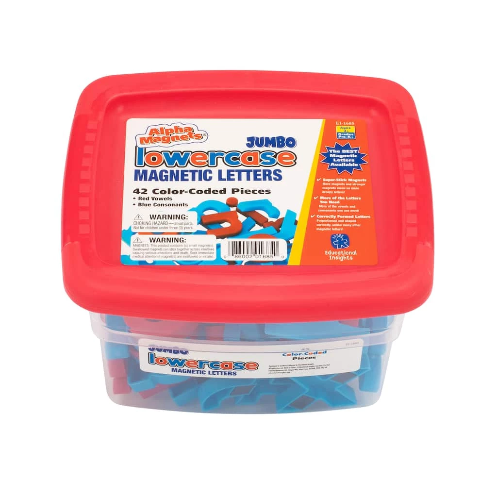 Buy π Educational Insights Jumbo Color-Coded Lowercase AlphaMagnets π - Image 3