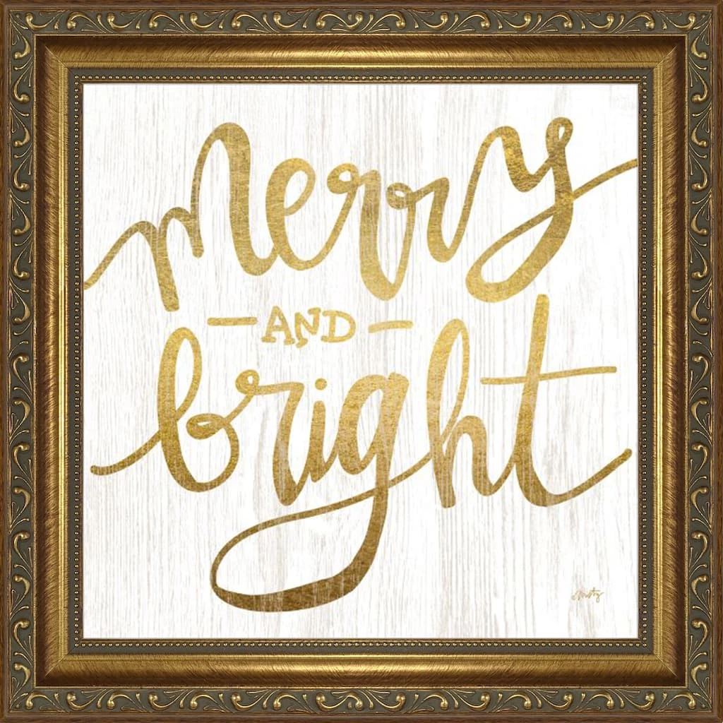 Best Pirce π Timeless Frames® Gold Merry & Bright Framed Wall Décor π
