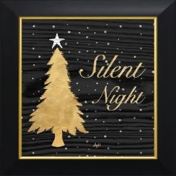 Outlet 🤩 Timeless Frames® Gold Tree Silent Night Square Framed Wall Décor 🔔