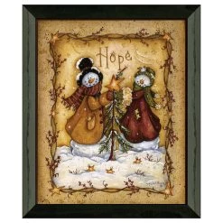 Budget 😉 Timeless Frames® Snow Folk Hope Framed Wall Art ⭐