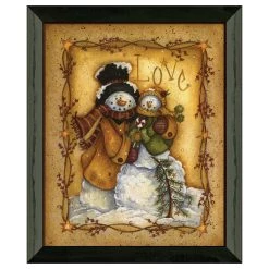 Deals ❤️ Timeless Frames® Snow Folk Love Framed Wall Art 👏